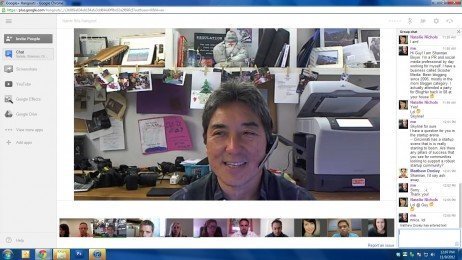 Tela do hangouts