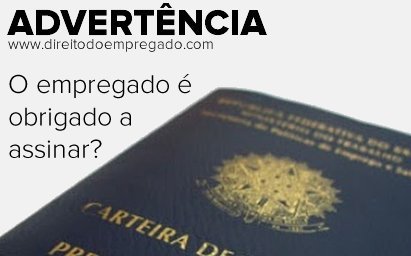 Advertência trabalhista da forma correta