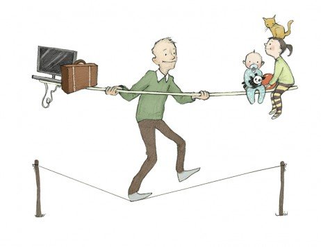 Cuidados ao equilibrar trabalho e família